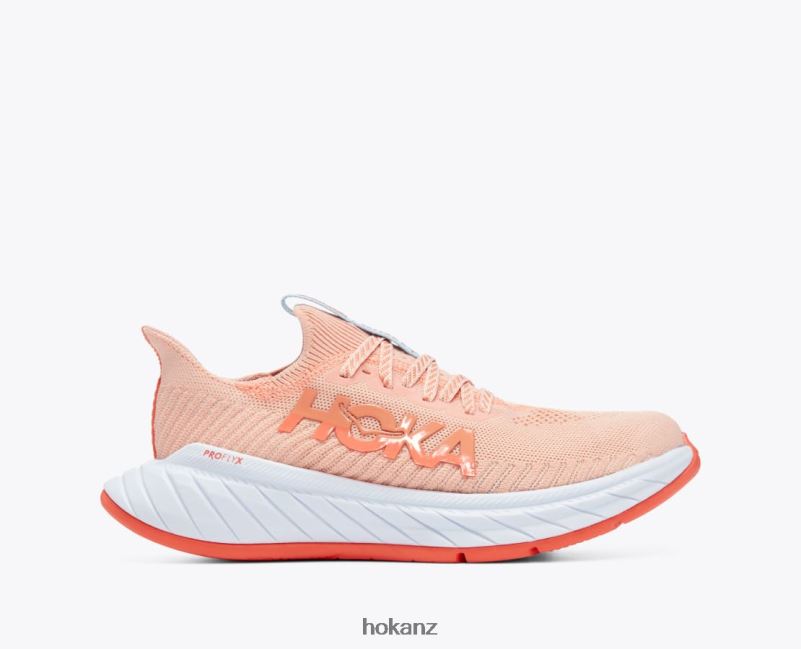 Hoka Women Carbon X 3 482TD46 Peach Parfait/Summer Song