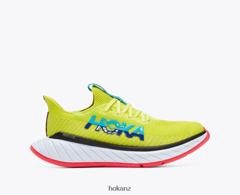 Hoka Women Carbon X 3 482TD47 Evening Primrose/Scuba Blue