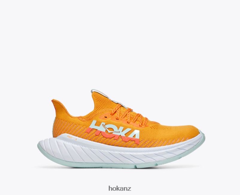 Hoka Women Carbon X 3 482TD49 Radiant Yellow/Camellia