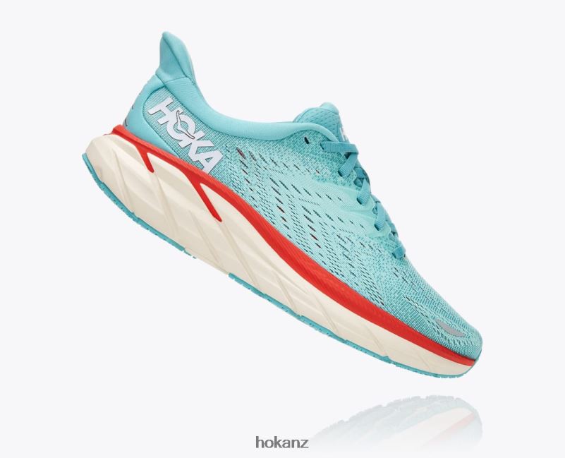 Hoka Women Clifton 8 482TD213 Aquarelle/Eggshell Blue