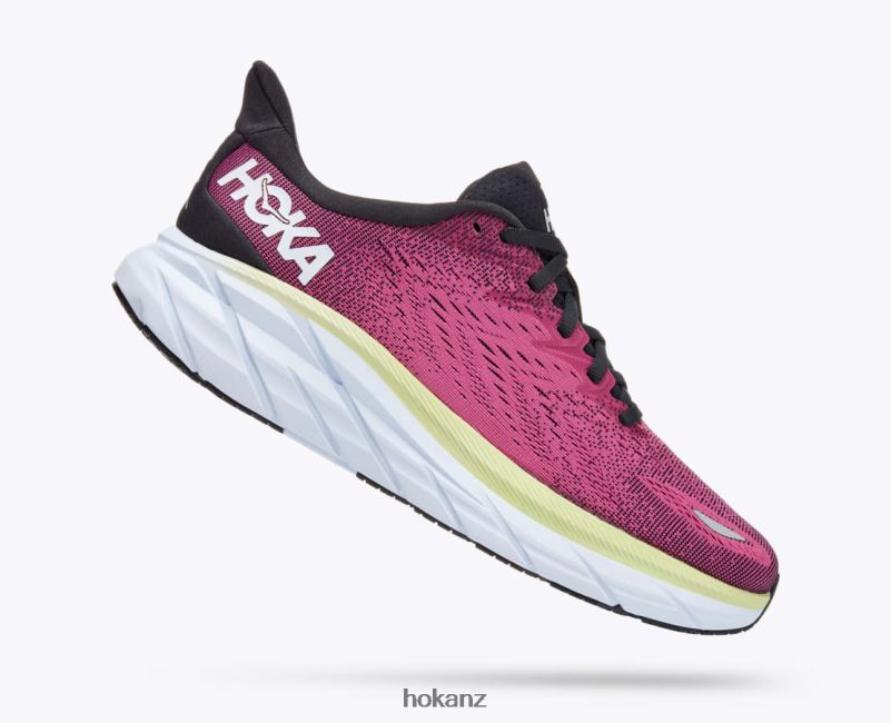 Hoka Women Clifton 8 482TD217 Blue Graphite/Ibis Rose