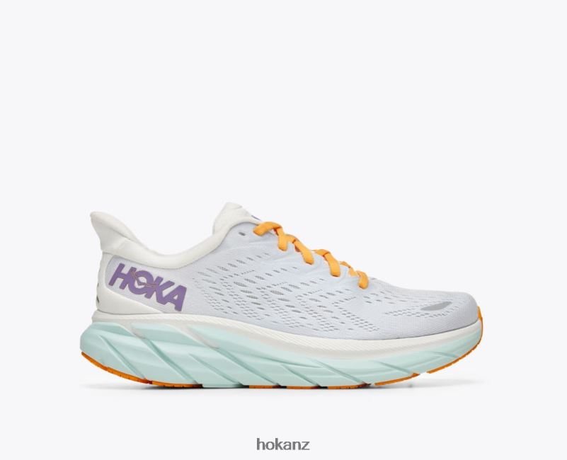 Hoka Women Clifton 8 482TD220 Blanc De Blanc/White