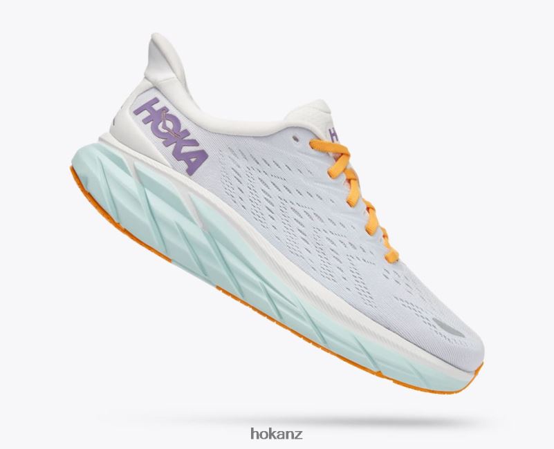 Hoka Women Clifton 8 482TD220 Blanc De Blanc/White