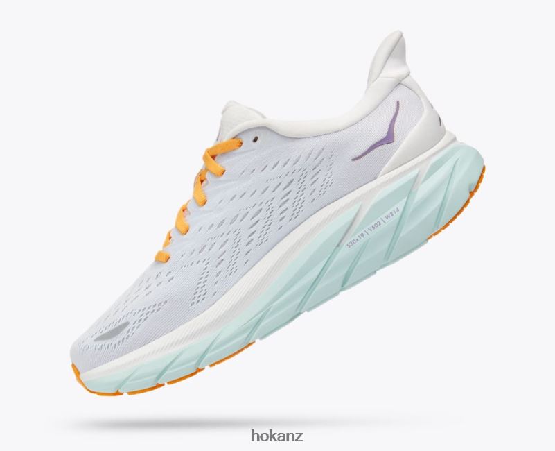 Hoka Women Clifton 8 482TD220 Blanc De Blanc/White