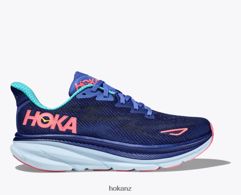 Hoka Women Clifton 9 482TD2 Bellwether Blue/Ceramic