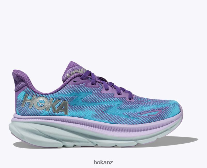 Hoka Women Clifton 9 482TD4 Chalk Violet/Pastel Lilac