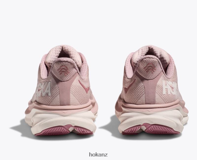 Hoka Women Clifton 9 482TD5 Pale Mauve/Peach Whip