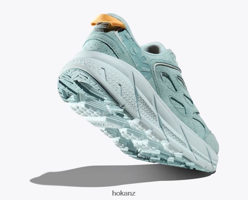 Hoka Women Clifton L Suede 482TD66 Cloud Blue/Ice Flow