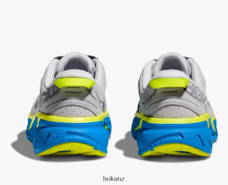 Hoka Women Clifton L Suede 482TD67 Lunar Rock/Diva Blue