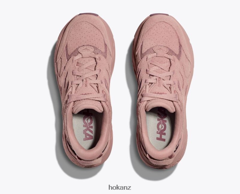 Hoka Women Clifton L Suede 482TD68 Pale Mauve