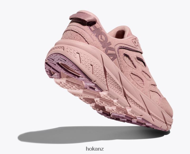 Hoka Women Clifton L Suede 482TD68 Pale Mauve
