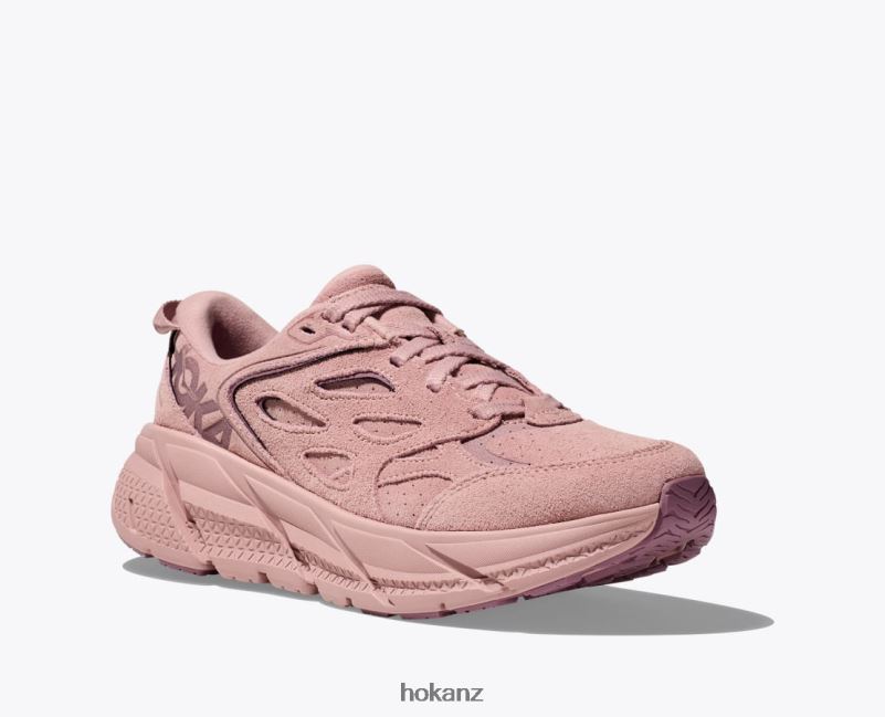 Hoka Women Clifton L Suede 482TD68 Pale Mauve