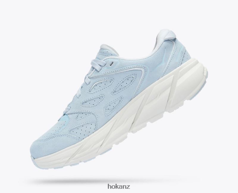 Hoka Women Clifton L Suede 482TD71 Country Air/Bit Of Blue