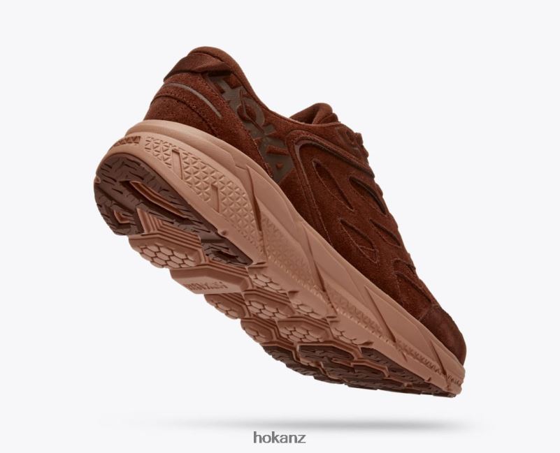 Hoka Women Clifton L Suede 482TD73 Cappuccino/Cork