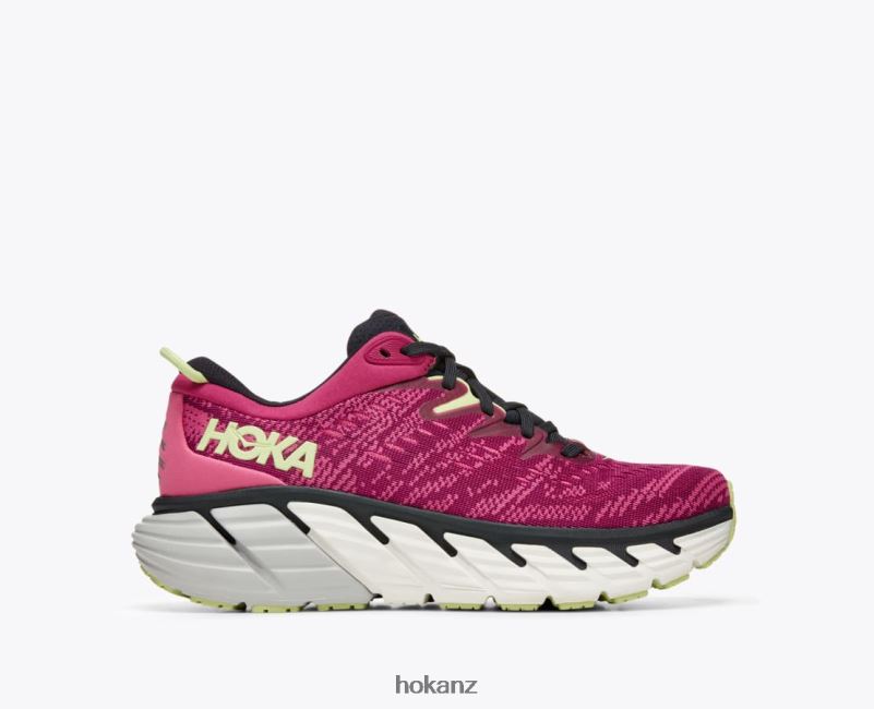 Hoka Women Gaviota 4 482TD22 Festival Fuchsia/Blue Graphite