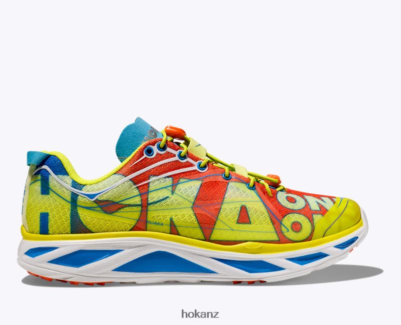 Hoka Women Huaka Origins 482TD78 Evening Primrose/Flame