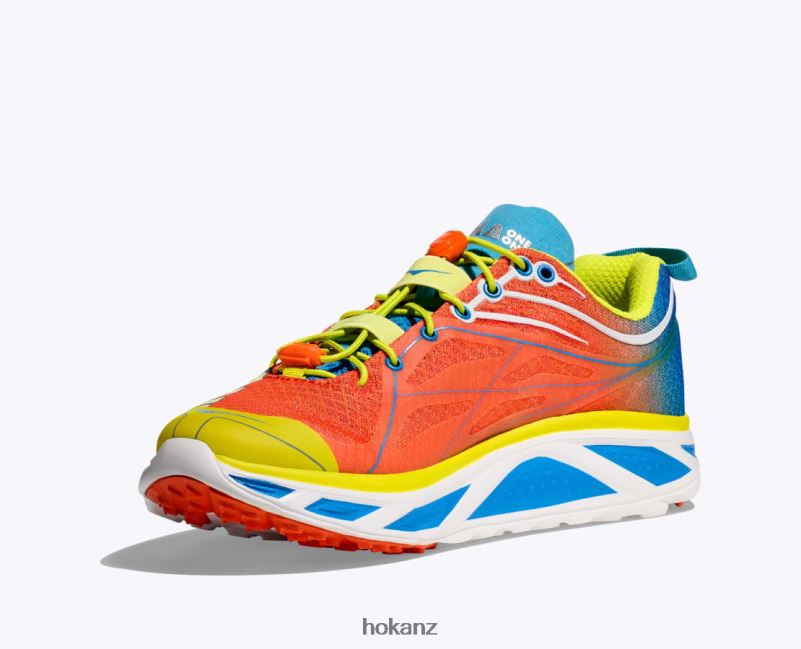 Hoka Women Huaka Origins 482TD78 Evening Primrose/Flame
