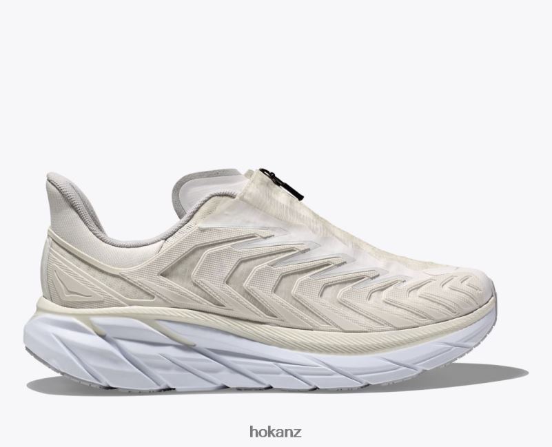Hoka Women Project Clifton 482TD63 Blanc De Blanc/Lunar Rock