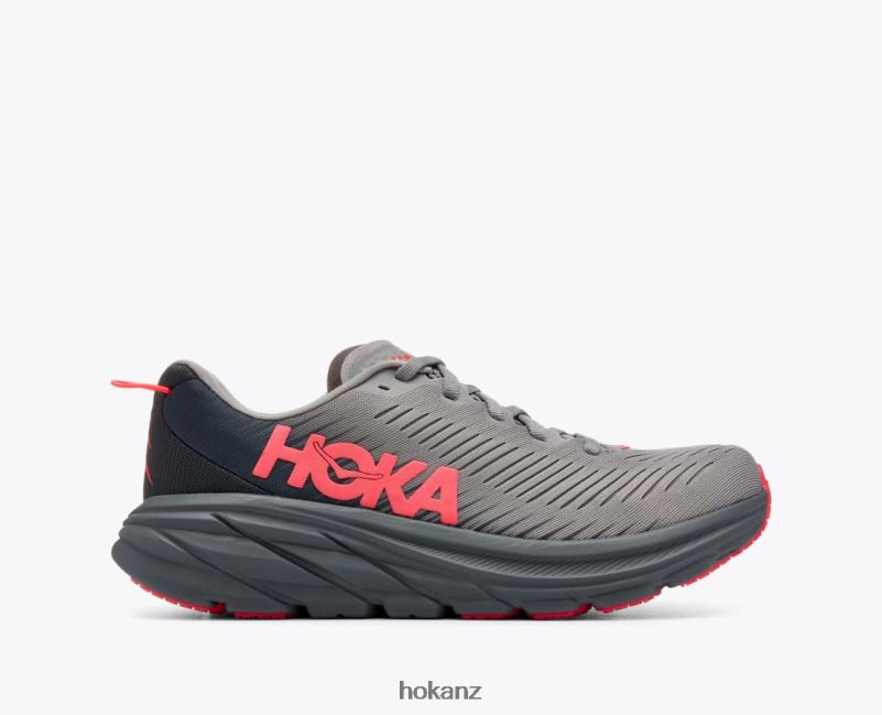 Hoka Women Rincon 3 482TD35 Sharkskin/Diva Pink
