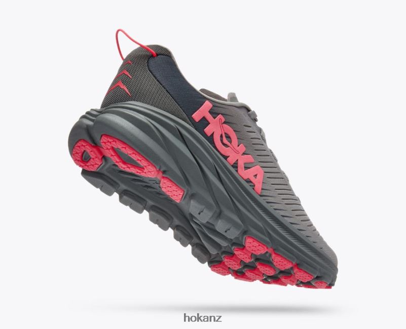 Hoka Women Rincon 3 482TD35 Sharkskin/Diva Pink