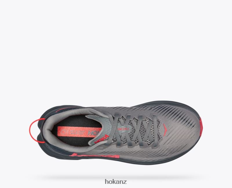 Hoka Women Rincon 3 482TD35 Sharkskin/Diva Pink