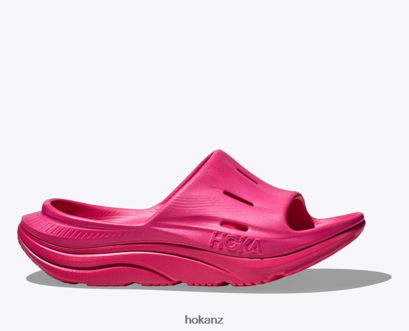 Hoka Women Ora Recovery Slide 3 482TD284 Pink Yarrow