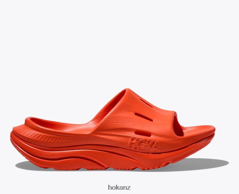Hoka Women Ora Recovery Slide 3 482TD286 Vibrant Orange
