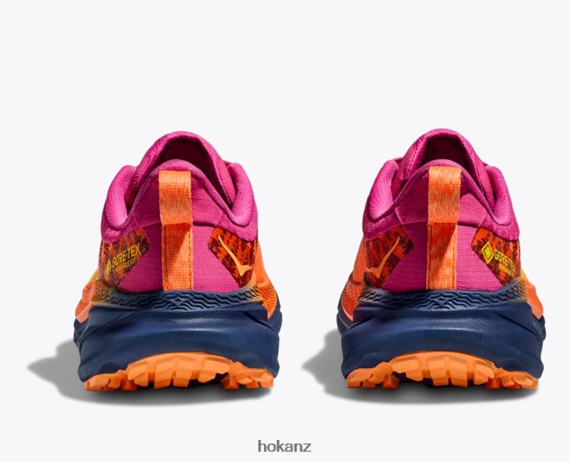 Hoka Women Challenger 7 GTX 482TD95 Vibrant Orange/Pink Yarrow