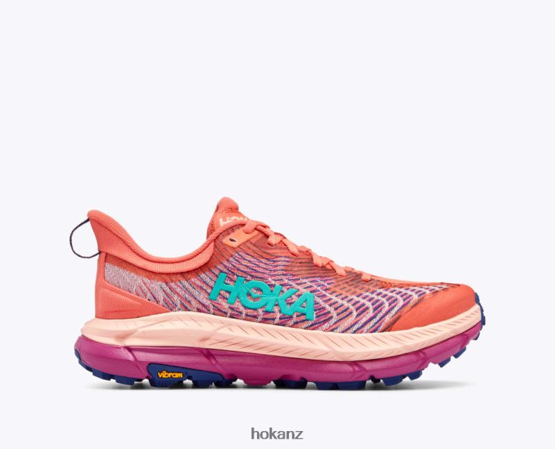 Hoka Women Mafate Speed 4 482TD114 Camellia/Peach Parfait