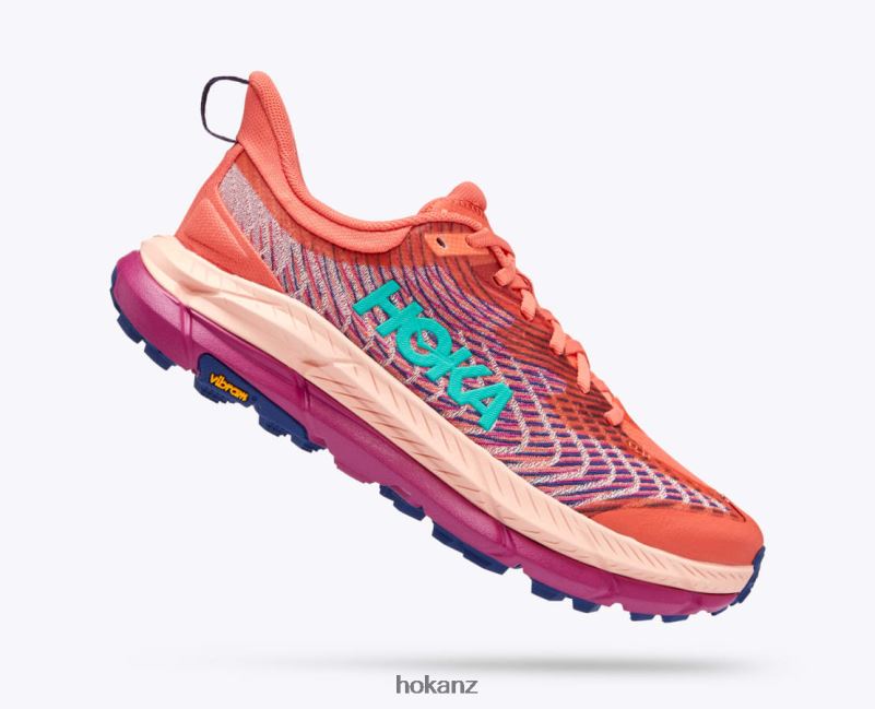 Hoka Women Mafate Speed 4 482TD114 Camellia/Peach Parfait