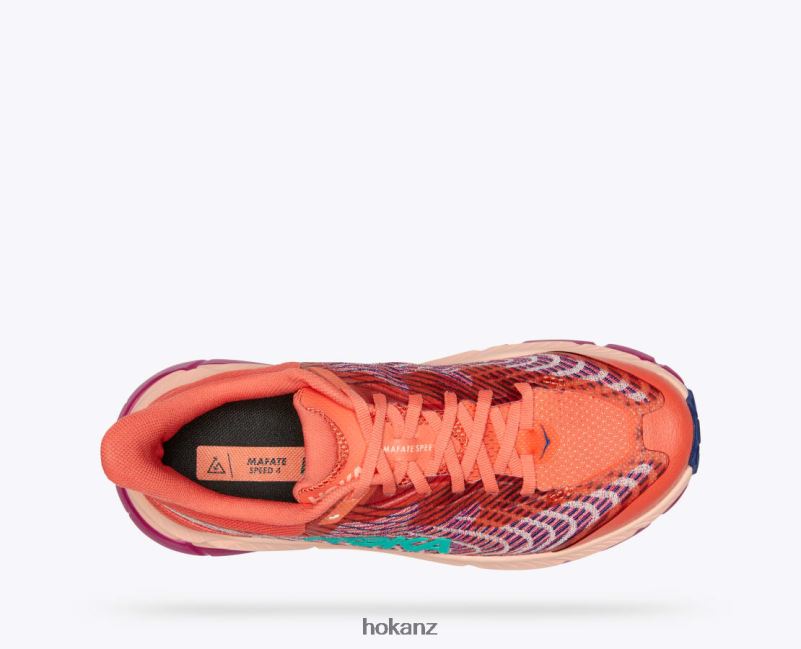 Hoka Women Mafate Speed 4 482TD114 Camellia/Peach Parfait
