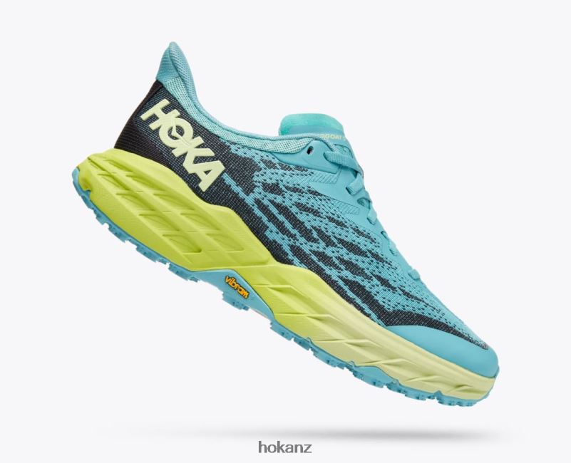 Hoka Women Speedgoat 5 482TD105 Coastal Shade/Green Glow