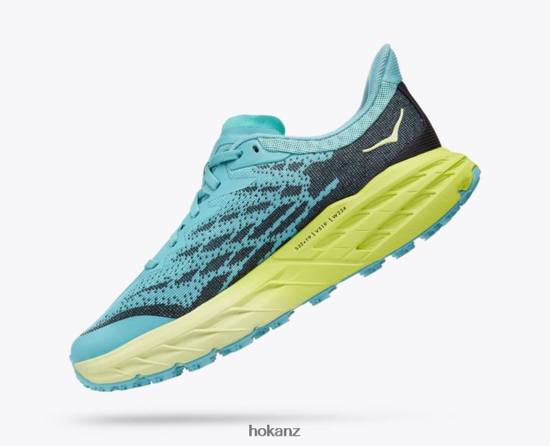 Hoka Women Speedgoat 5 482TD105 Coastal Shade/Green Glow