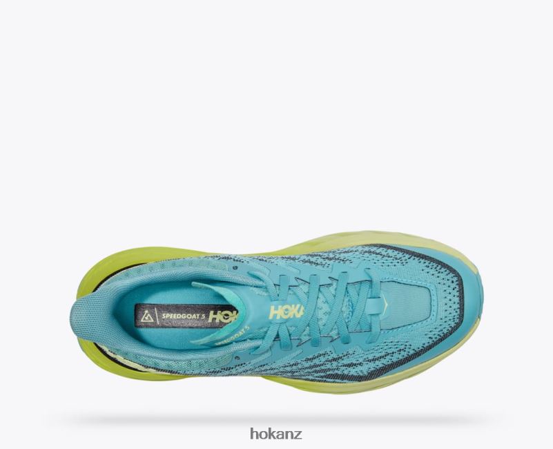 Hoka Women Speedgoat 5 482TD105 Coastal Shade/Green Glow