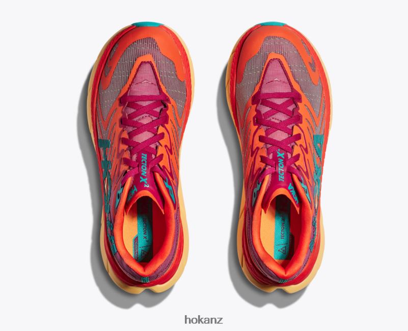 Hoka Women Tecton X 2 482TD92 Cherries Jubilee/Flame
