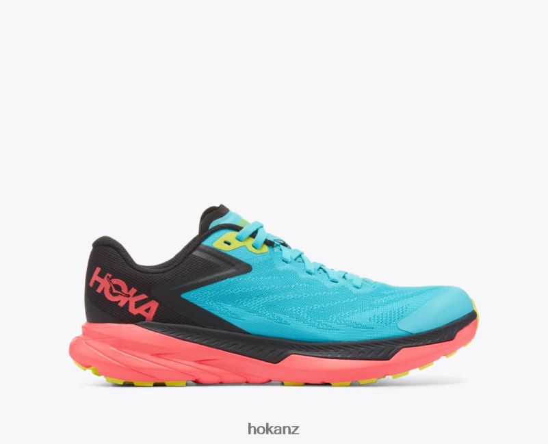 Hoka Women Zinal 482TD134 Scuba Blue/Diva Pink