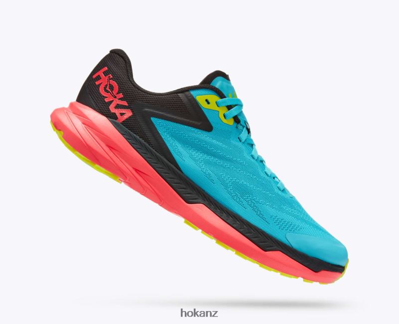Hoka Women Zinal 482TD134 Scuba Blue/Diva Pink