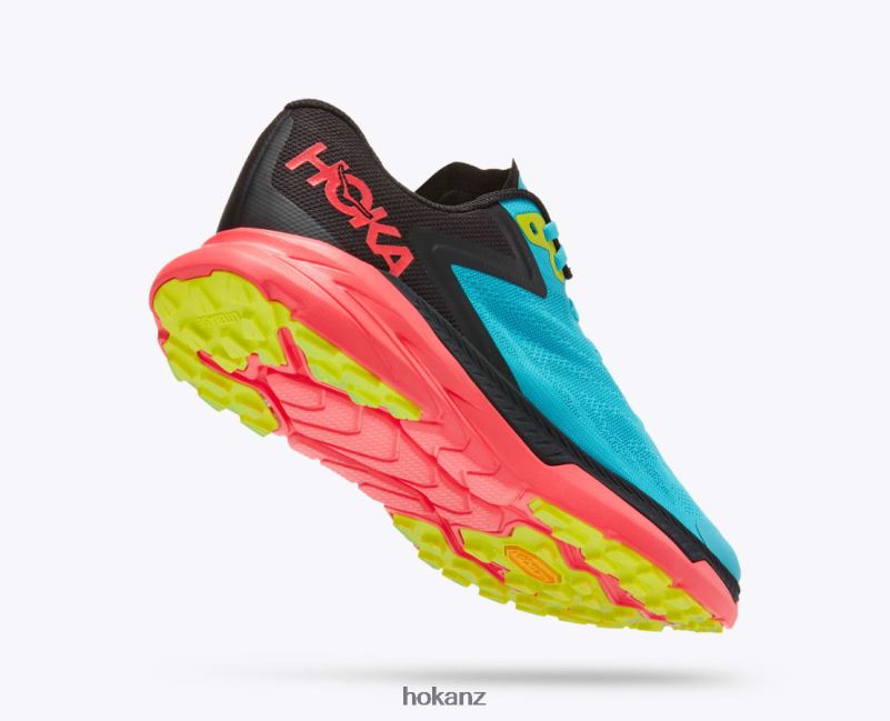 Hoka Women Zinal 482TD134 Scuba Blue/Diva Pink