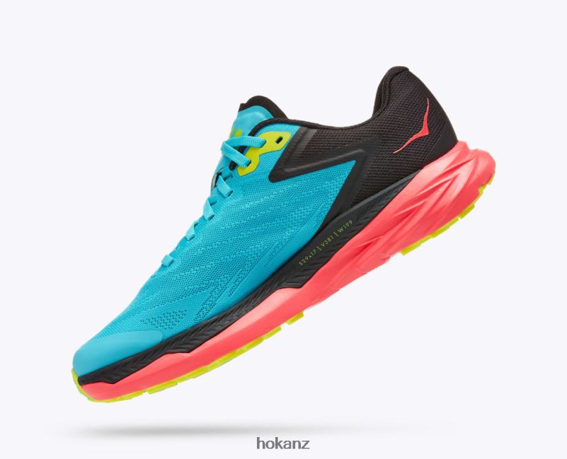 Hoka Women Zinal 482TD134 Scuba Blue/Diva Pink